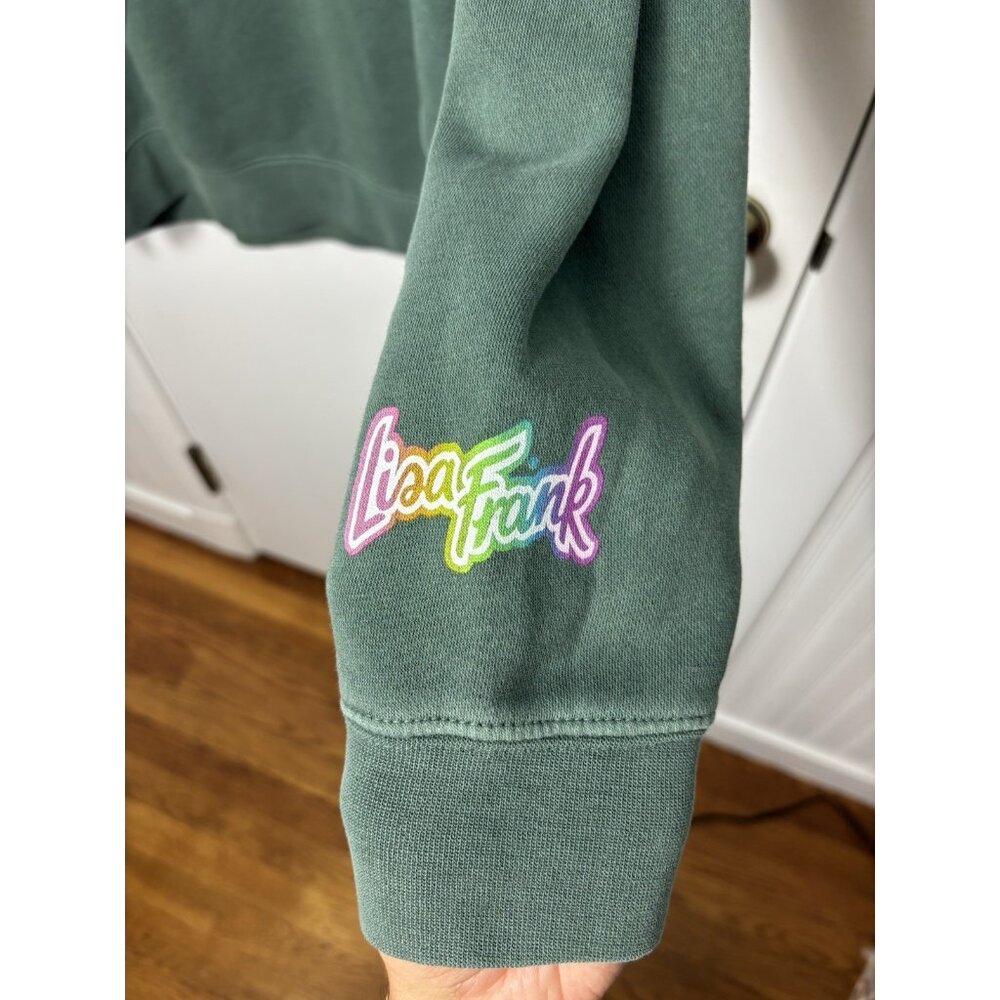 John Mayer Current Mood Hoodie Lisa Frank Men's 2XL Green Sweatshirt SUPER RARE - Picture 4 of 12